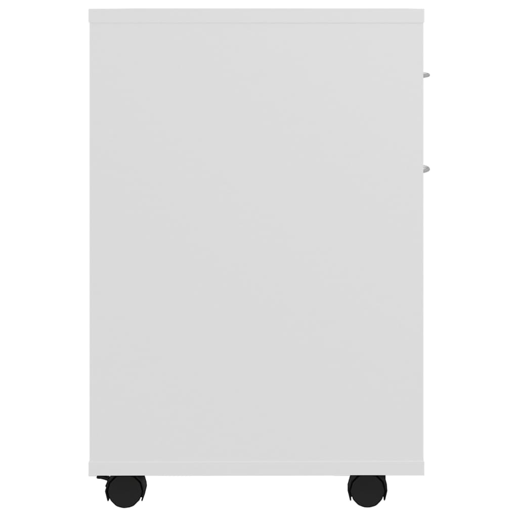 Rulleskap hvit 45x38x54 cm konstruert tre