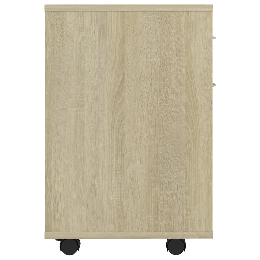 Rulleskap sonoma eik 45x38x54 cm konstruert tre