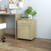 Rulleskap sonoma eik 45x38x54 cm konstruert tre
