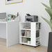 Rulleskap hvit 60x35x75 cm konstruert tre