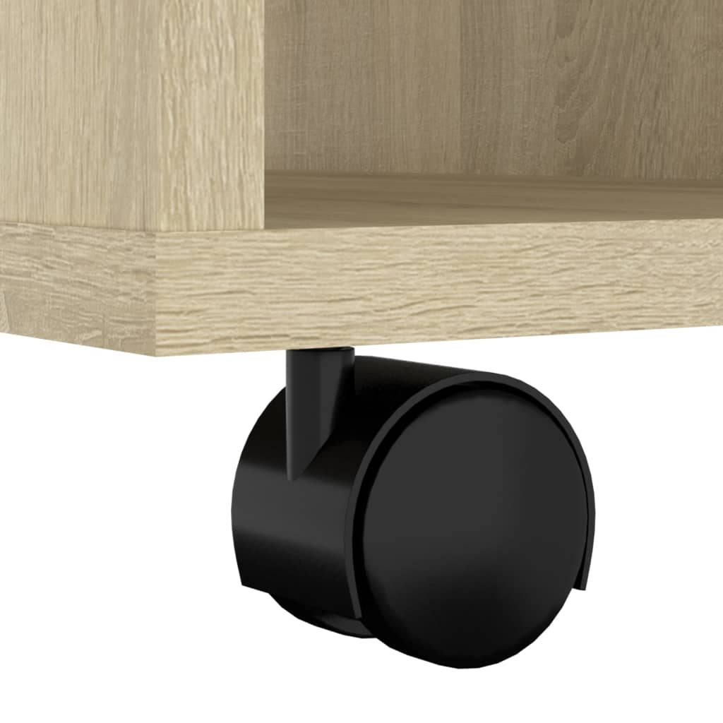 Rulleskap sonoma eik 60x53x72 cm konstruert tre