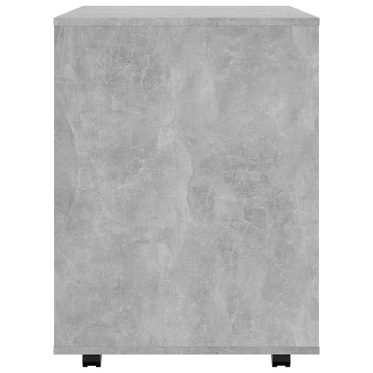 Rulleskap betonggrå 60x53x72 cm konstruert tre