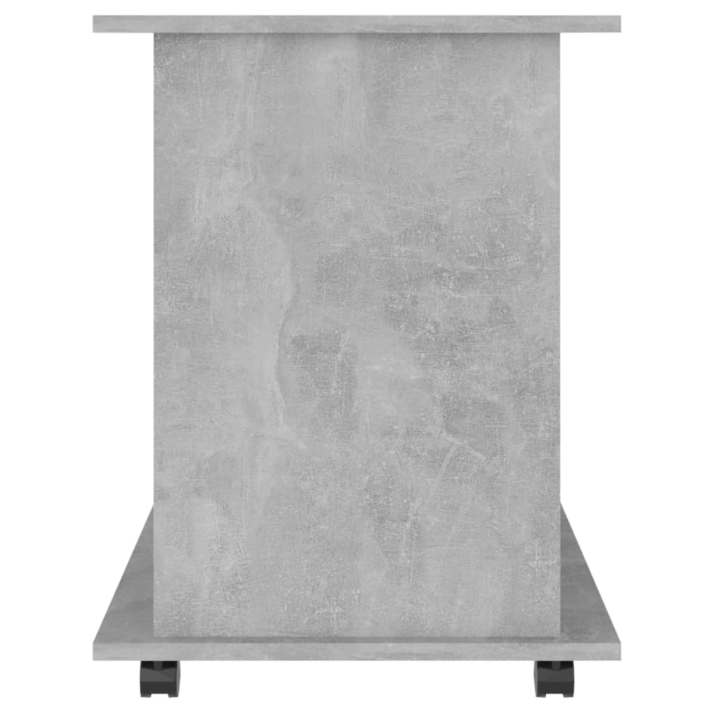 Rulleskap betonggrå 60x45x60 cm konstruert tre