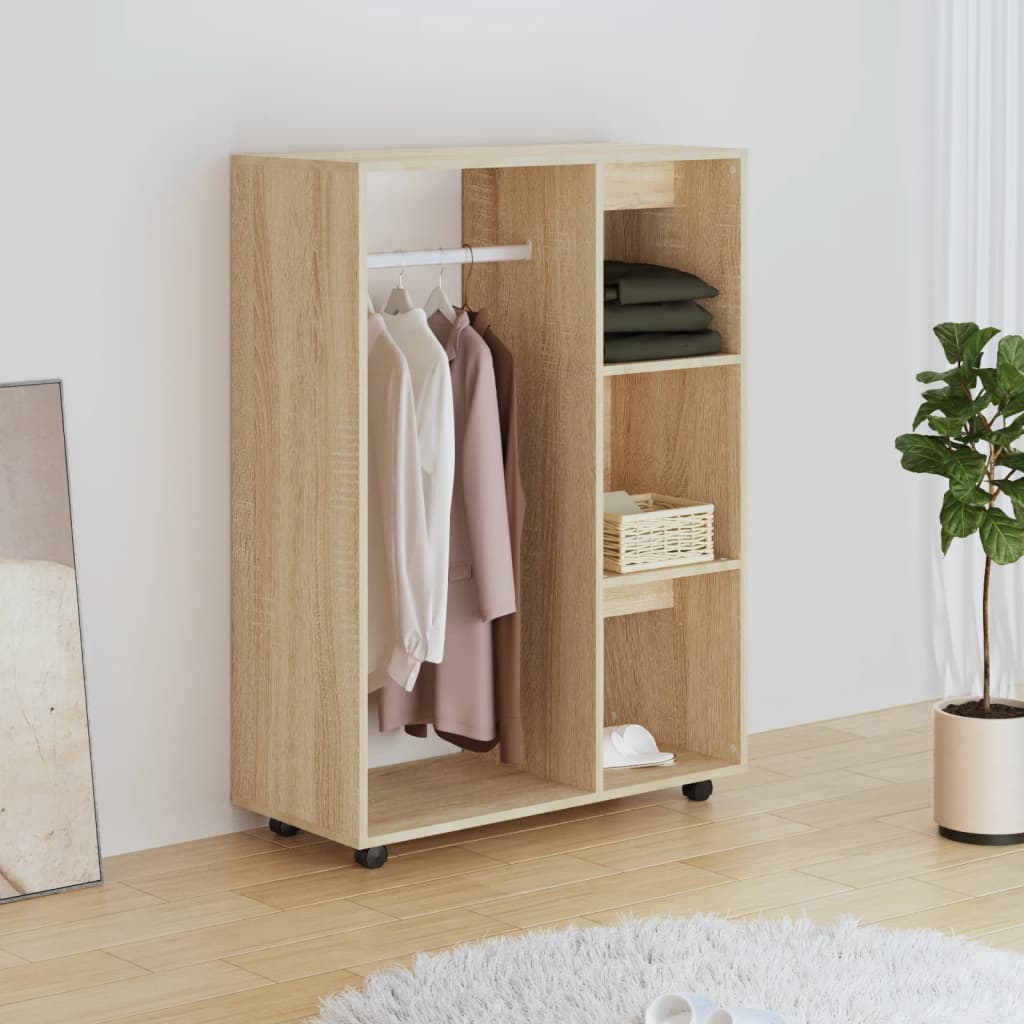 Garderobe sonoma eik 80x40x110 cm konstruert tre