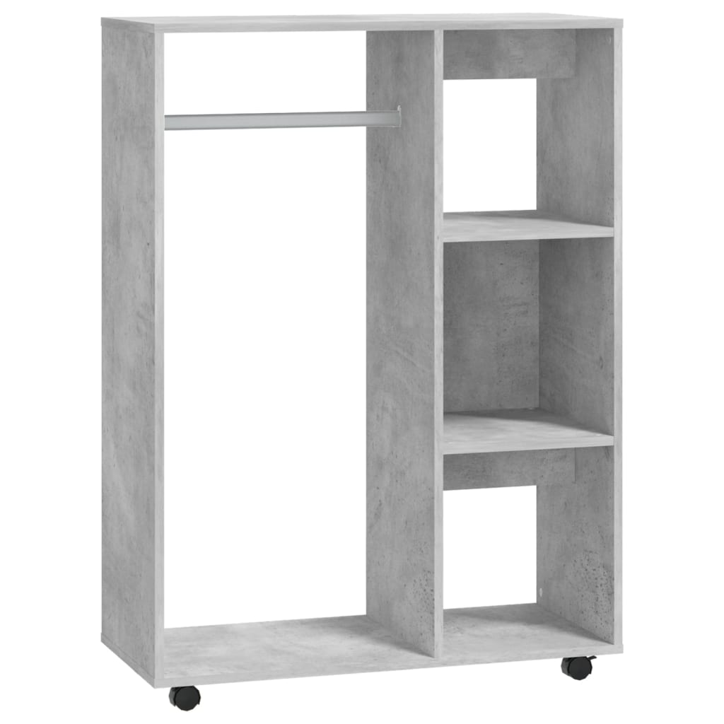Garderobe betonggrå 80x40x110 cm konstruert tre