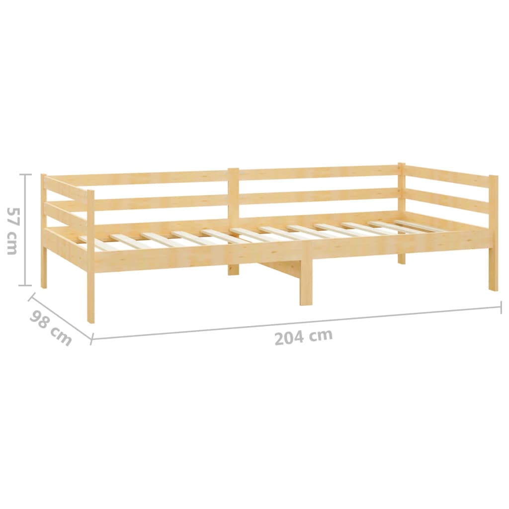 Dagseng 90x200 cm heltre furu