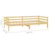Dagseng 90x200 cm heltre furu