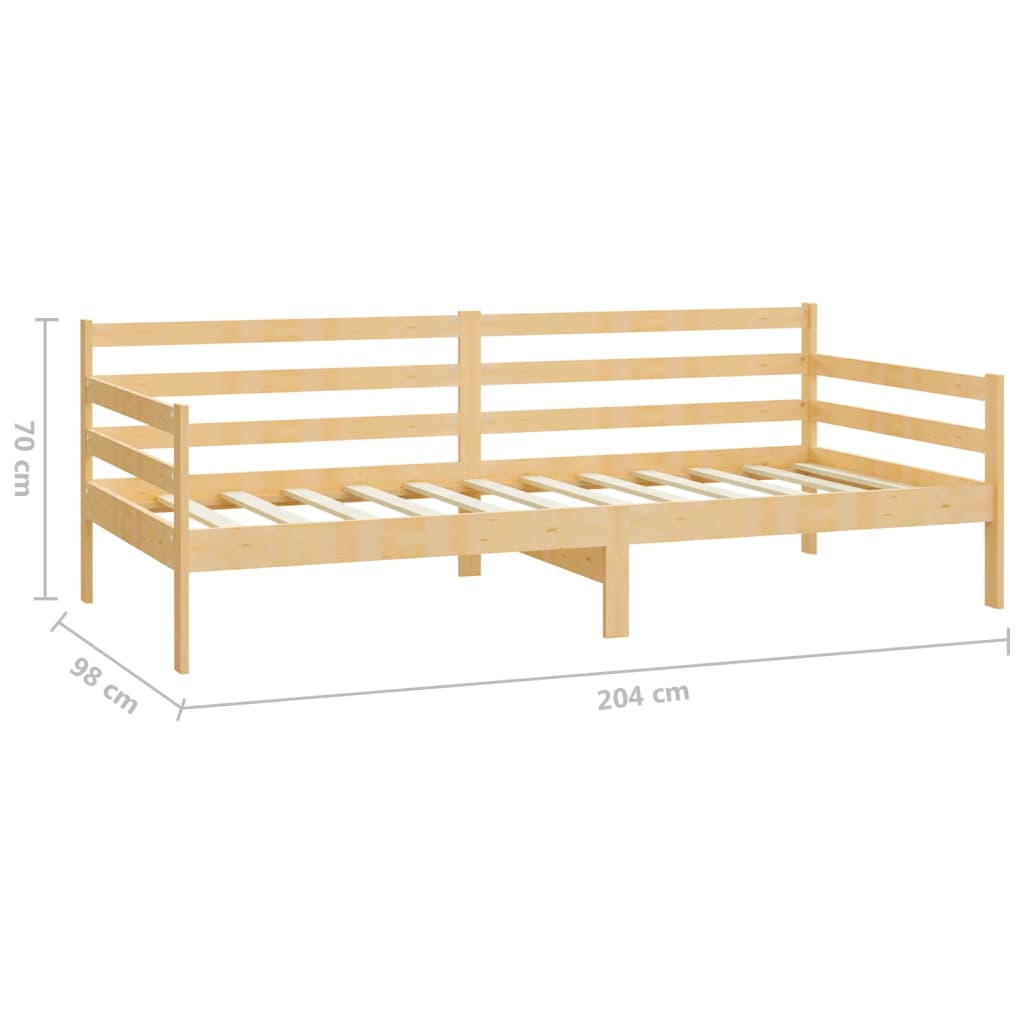 Dagseng 90x200 cm heltre furu