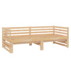Uttrekkbar sengeramme heltre furu 2x(90x200) cm