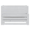 Uttrekkbar dagseng hvit heltre furu 2x(90x200) cm