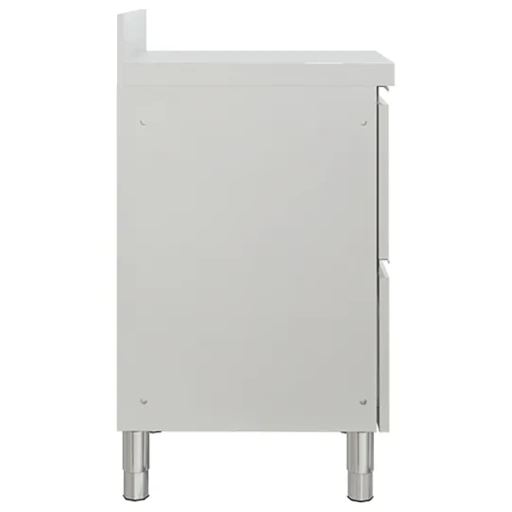 Kommersielle kjøkkenskap med 2 skuffer 2 stk 50x60x96 cm