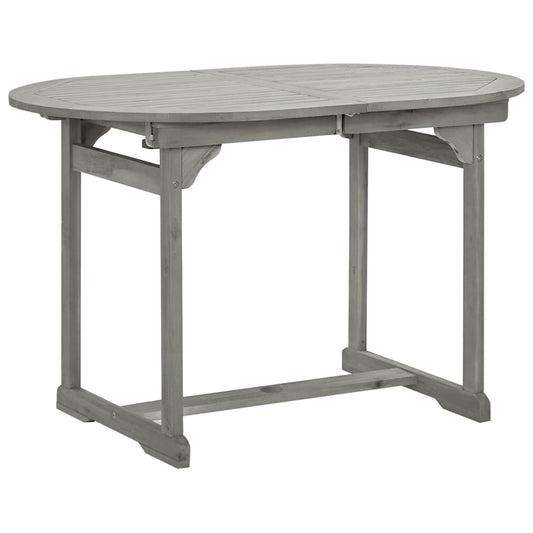 Utendørs spisebord (120-170)x80x75 cm heltre akasie