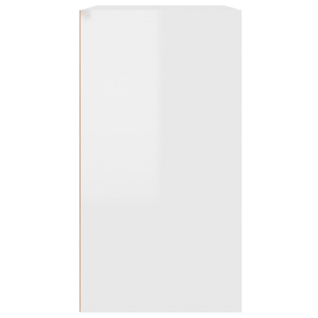 Sminkeskap høyglans hvit 80x40x75 cm konstruert tre