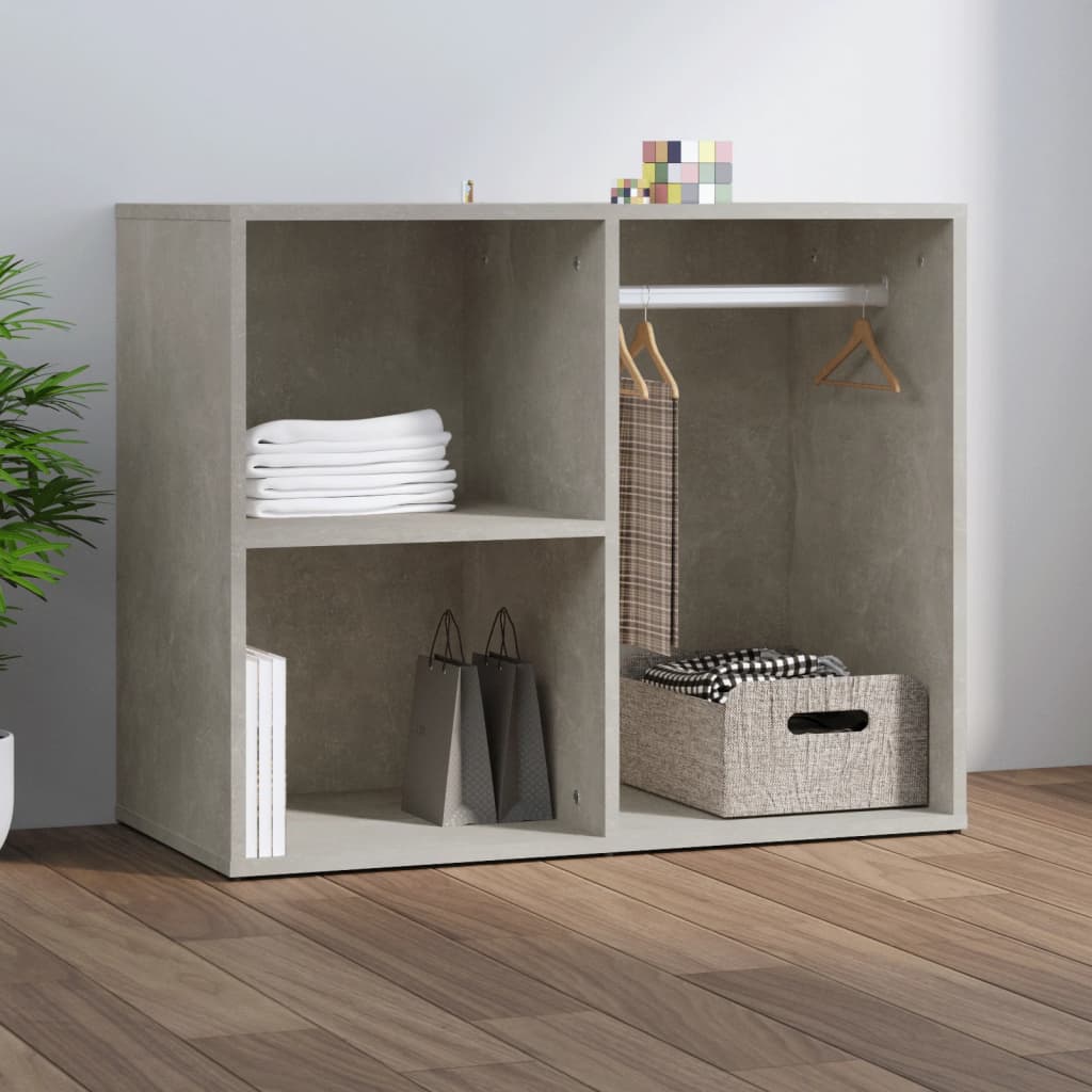 Sminkeskap betonggrå 80x40x65 cm konstruert tre