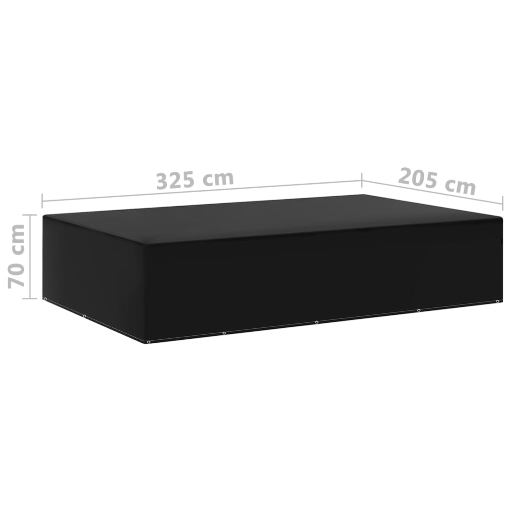Hagemøbeltrekk 2 stk 12 majler 325x205x70 cm