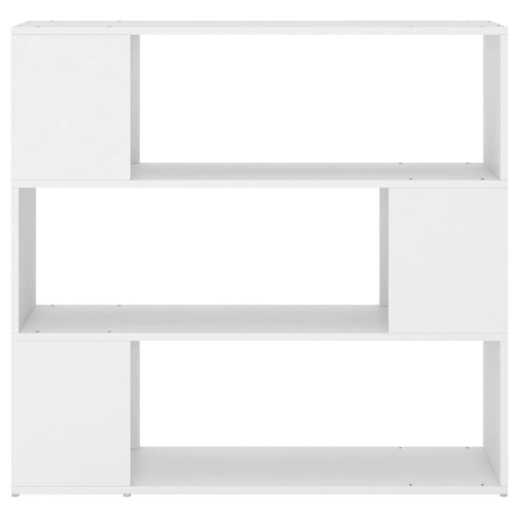 Bokhylle/romdeler hvit 100x24x94 cm sponplate