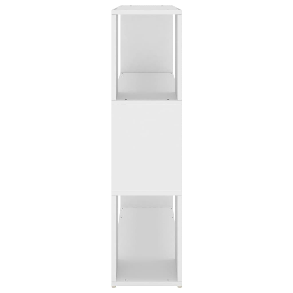 Bokhylle/romdeler hvit 100x24x94 cm sponplate