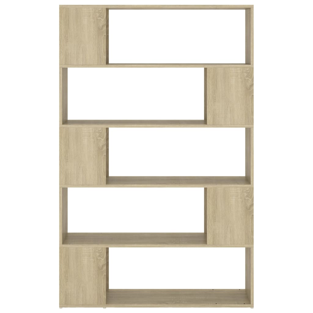 Bokhylle/romdeler sonoma eik 100x24x155 cm konstruert tre