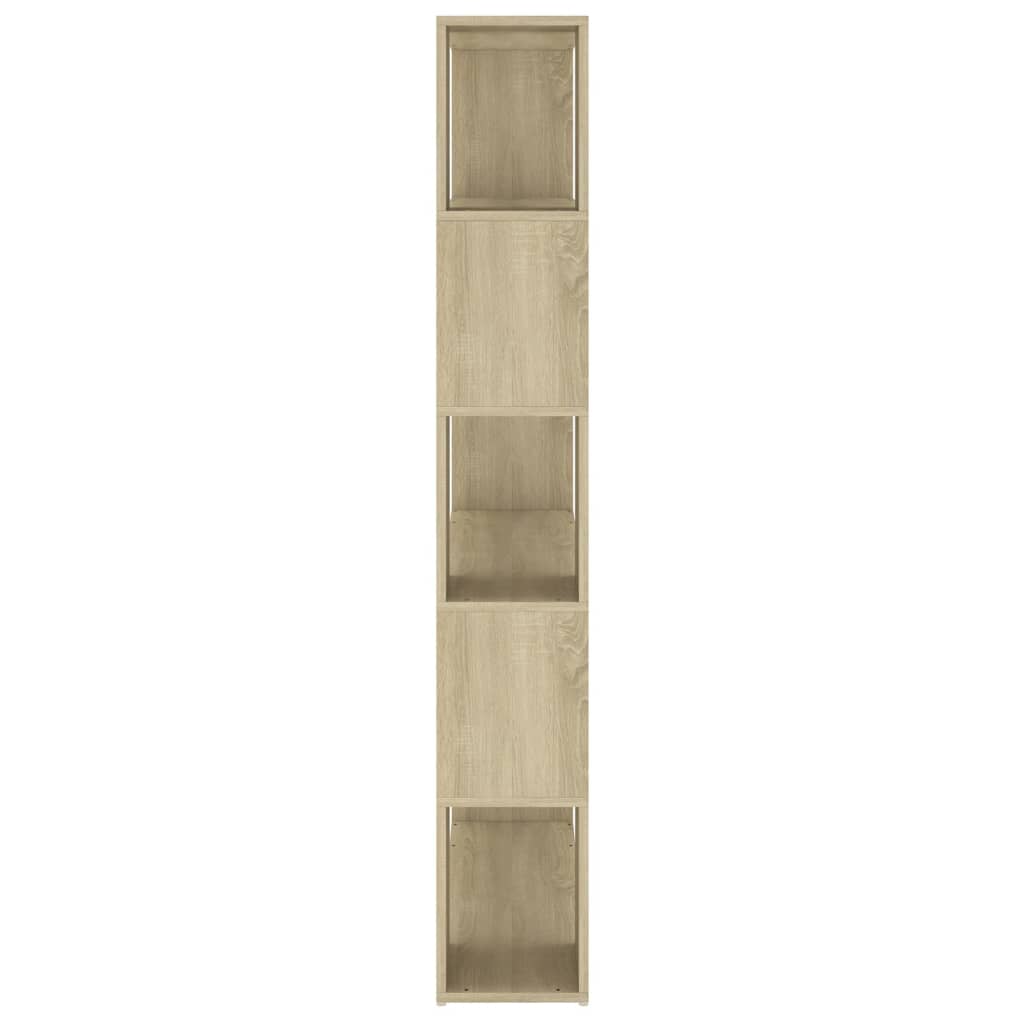 Bokhylle/romdeler sonoma eik 100x24x155 cm konstruert tre