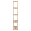 Oppbevaringshylle 5 etasjer 80x28,5x170 cm heltre furu