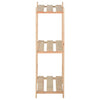 Oppbevaringshylle 3 etasjer 80x28,5x90 cm heltre furu