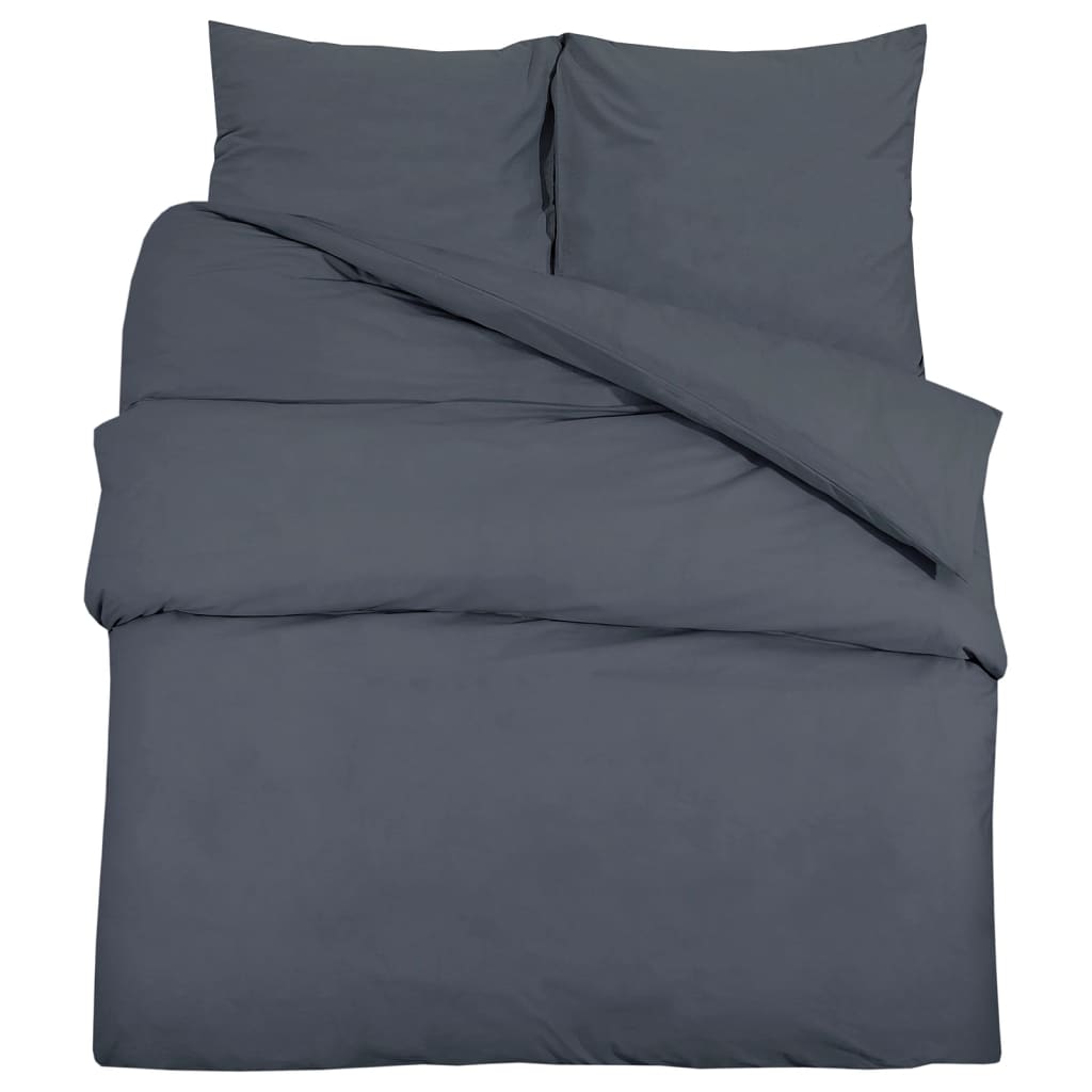 Sengesett antrasitt 225x220 cm lett mikrofiber