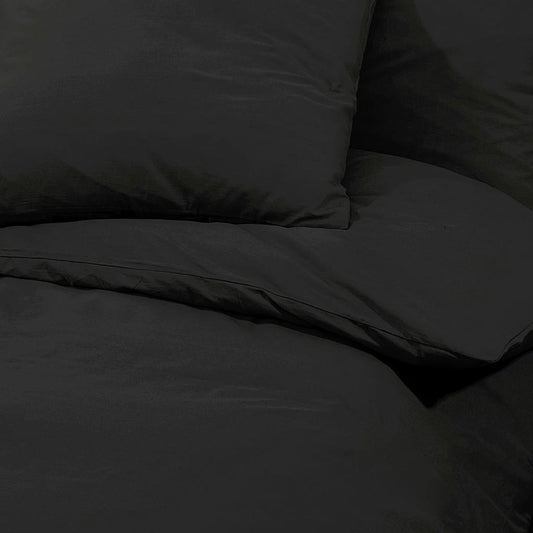 Sengesett svart 240x220 cm bomull
