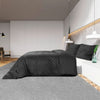 Sengesett svart 155x220 cm bomull