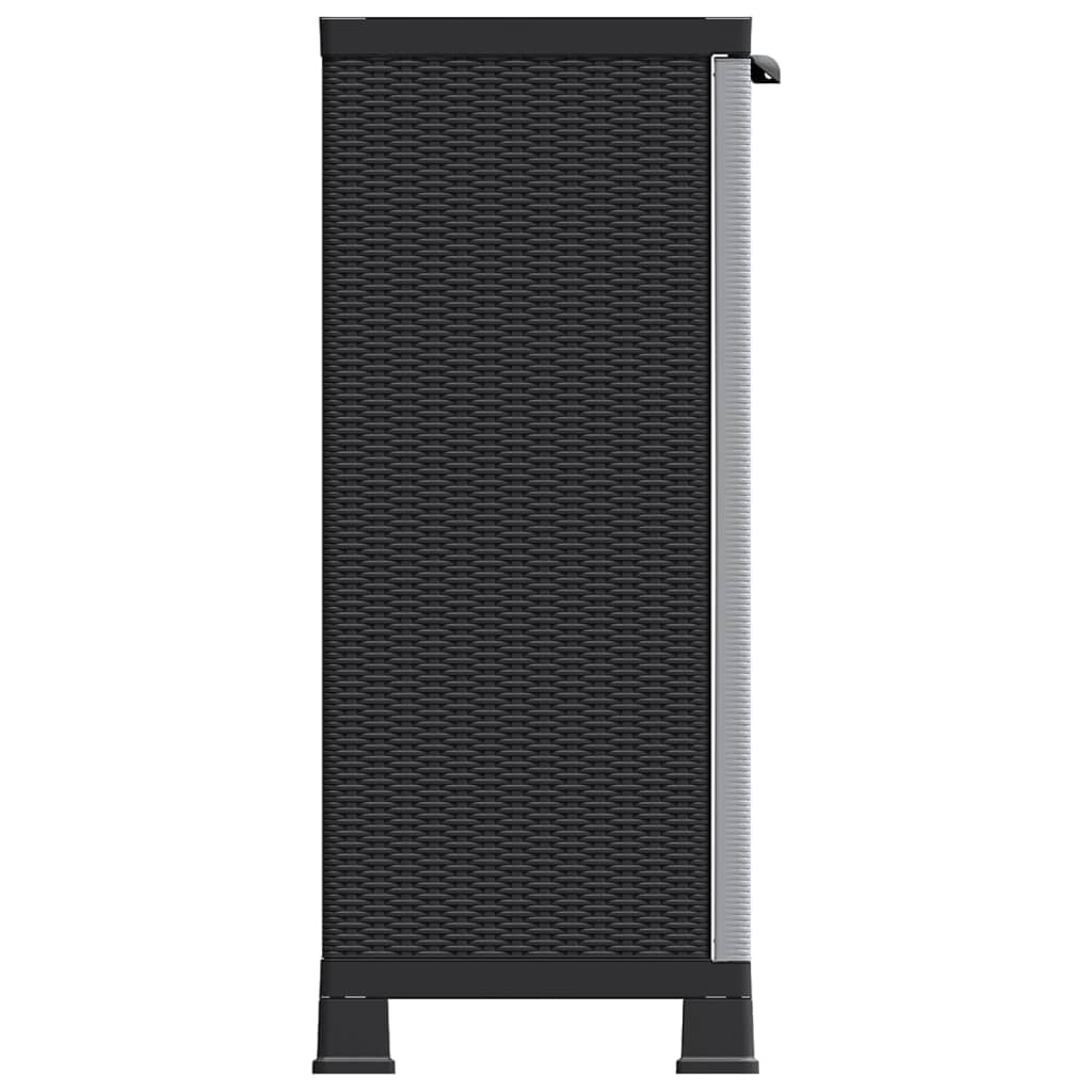 Plastskap 68x39x92 cm rottingdesign