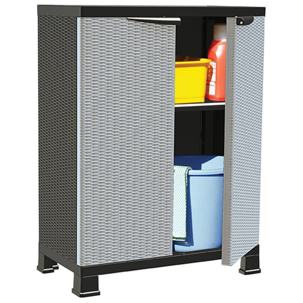 Plastskap 68x39x92 cm rottingdesign
