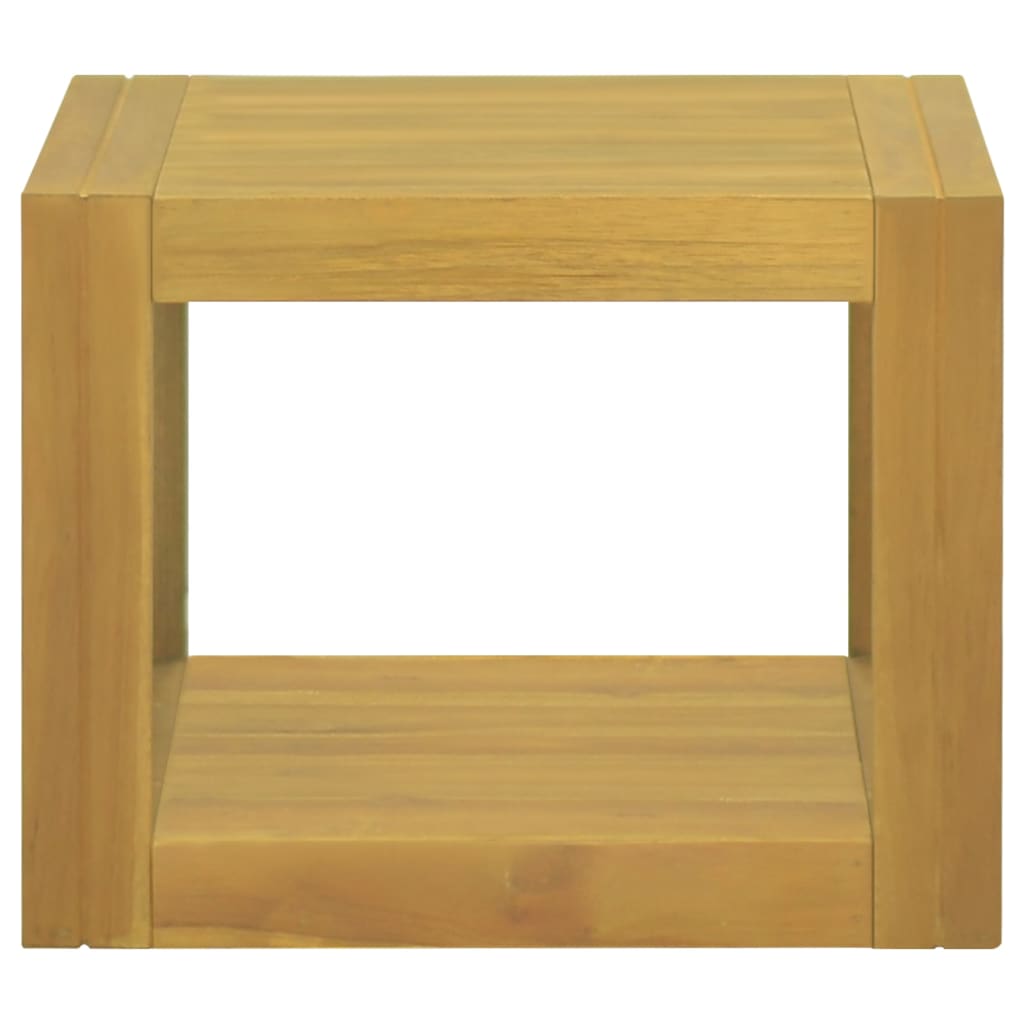 Veggmontert baderomsskap 45x45x35 cm heltre teak