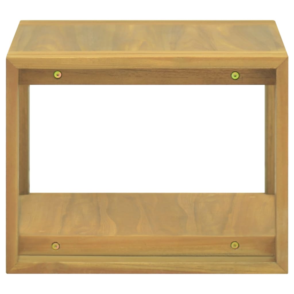 Veggmontert baderomsskap 45x45x35 cm heltre teak