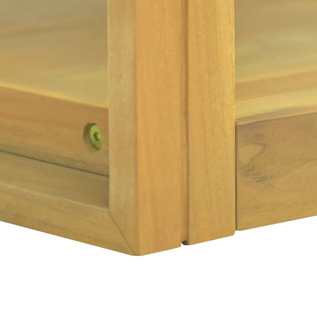 Veggmontert baderomsskap 60x45x35 cm heltre teak