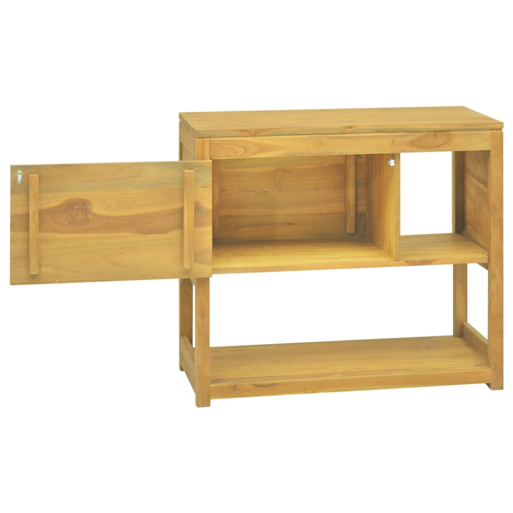 Baderomsskap 85x40x75 cm heltre teak