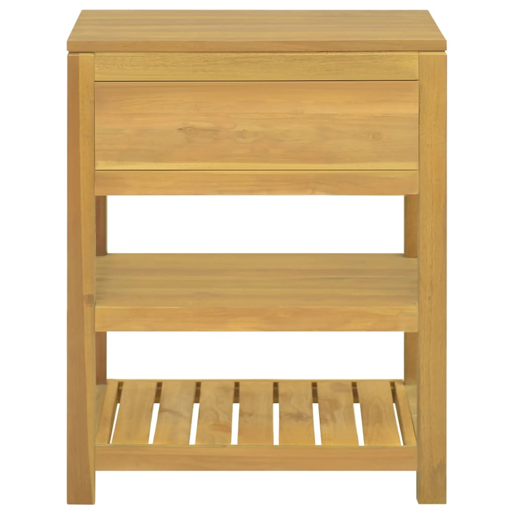 Baderomsskap 60x45x75 cm heltre teak