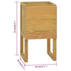 Baderomsskap 41x40x75 cm heltre teak