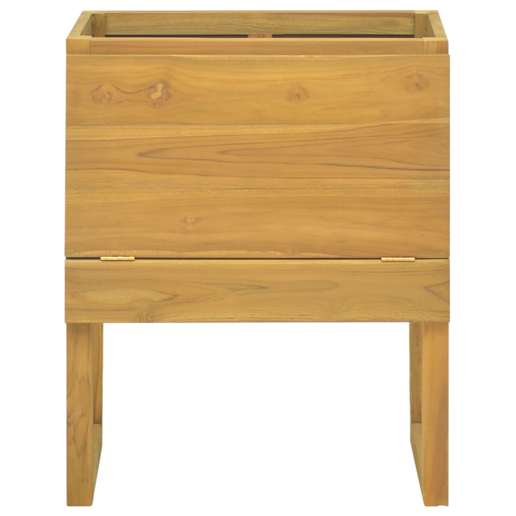 Baderomsskap 60x45x75 cm heltre teak