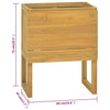 Baderomsskap 60x40x75 cm heltre teak