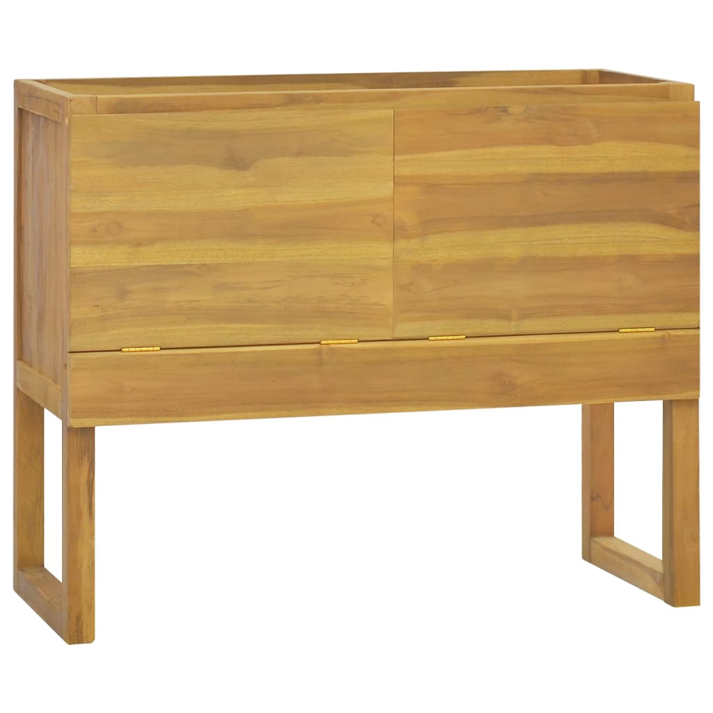 Baderomsskap 90x45x75 cm heltre teak