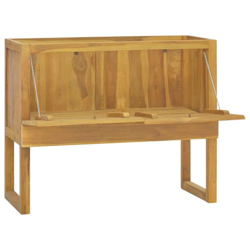 Baderomsskap 90x45x75 cm heltre teak