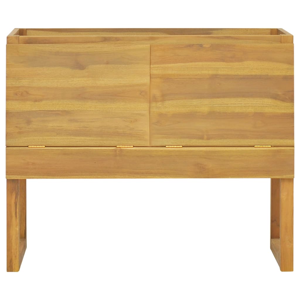 Baderomsskap 90x45x75 cm heltre teak