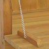 Baderomsskap 90x40x75,5 cm heltre teak