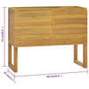 Baderomsskap 90x40x75,5 cm heltre teak