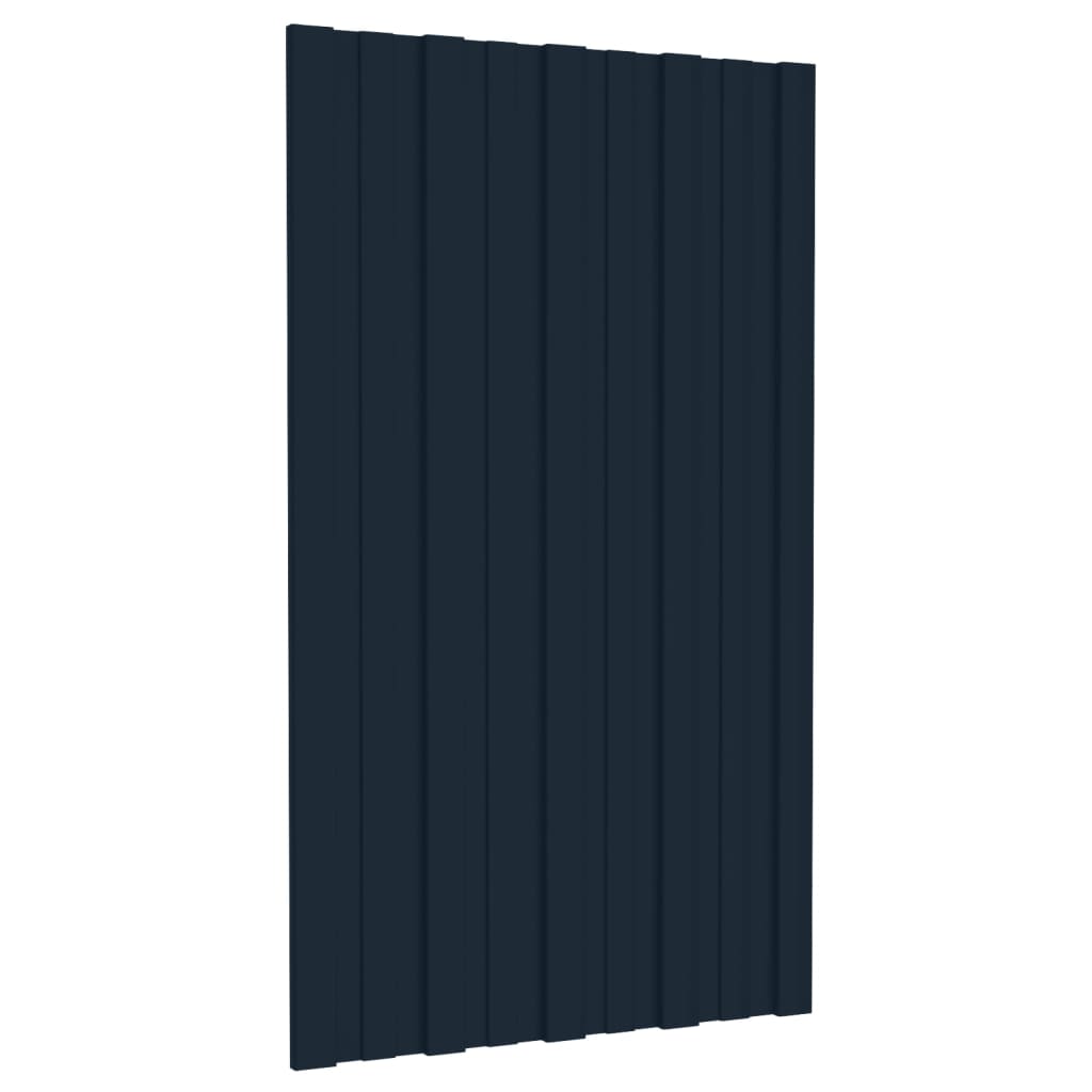 Takplater 36 stk antrasitt 80x45 cm galvanisert stål