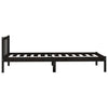 Sengeramme svart heltre furu 100x200 cm