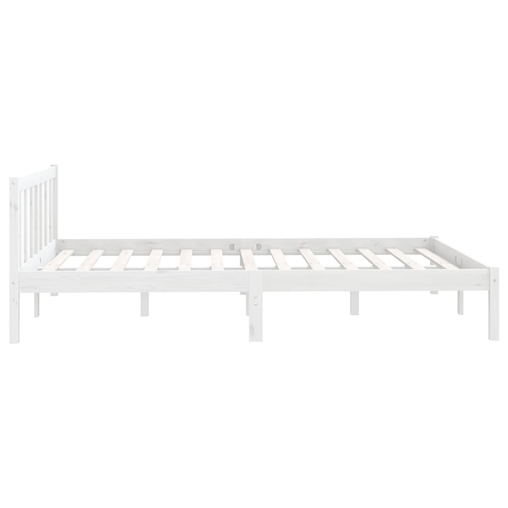 Sengeramme hvit heltre furu 140x200 cm