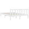 Sengeramme hvit heltre furu 140x200 cm