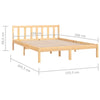 Sengeramme heltre furu 150x200 cm King Size