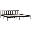 Sengeramme svart heltre furu 200x200 cm