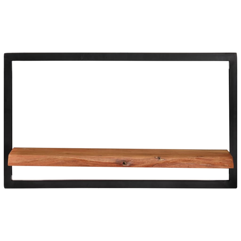 Vegghyller 2 stk 60x25x35 cm heltre akasie og stål